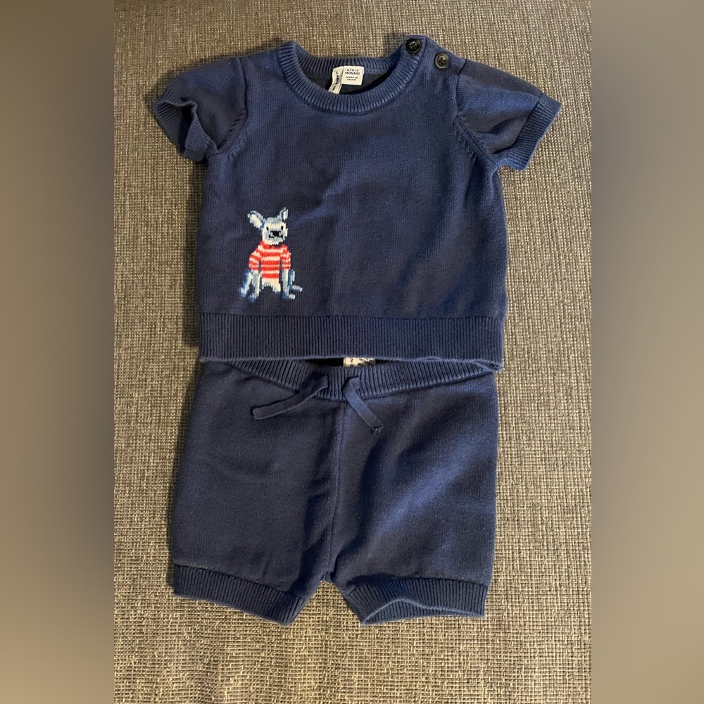 Janie and Jack 6-12 month knit outfit